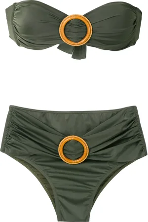 Brigitte Bikini bandeau con detalle de hebilla