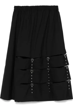 NOIR KEI NINOMIYA Falda midi con hebilla decorativa