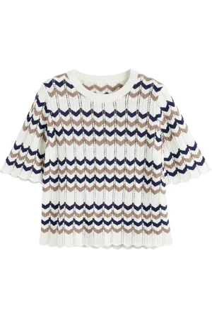 Chinti & Parker Top de tejido chevron