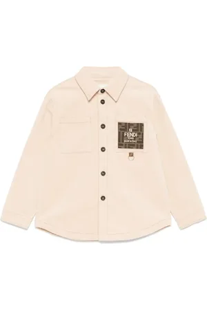 Fendi Camisa con parche del logo