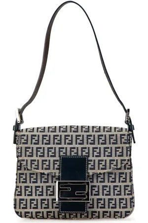 Fendi Bolsa de hombro Zucchino Canvas Flap 2000-2010