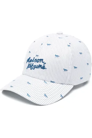 Maison Kitsuné Gorra de béisbol con motivo de rayas