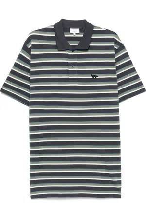 Maison Kitsuné Playera tipo polo con parche Profile Fox