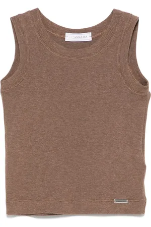 MONNALISA Camiseta de tejido fino de canalé