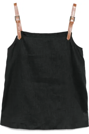 SEMICOUTURE Top de lino