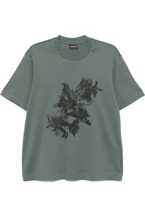 Emporio Armani Playera con estampado floral