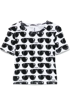 Moschino Playera con lentes de sol estampados