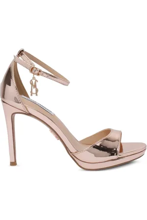 Steve Madden Sandalias metalizadas con correa en el tobillo