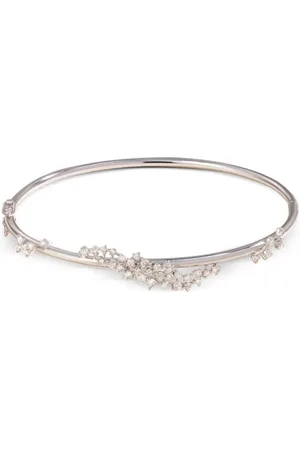 Ananya Brazalete Scatter en oro blanco de 18kt con diamantes