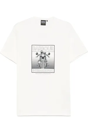 Barbour Playera Track Graphic