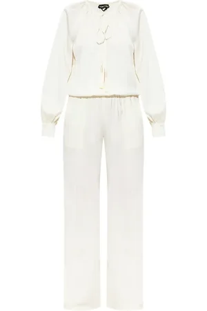 Tom Ford Jumpsuit fruncido manga larga