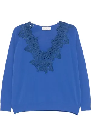 Ermanno Firenze Top con detalle de encaje