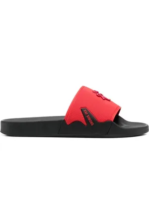 RAF SIMONS Flip flops con logo en relieve
