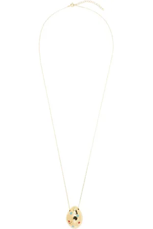 ESHVI Collar con gemas en forma de gota