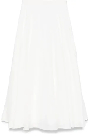 LARDINI Falda midi de lino