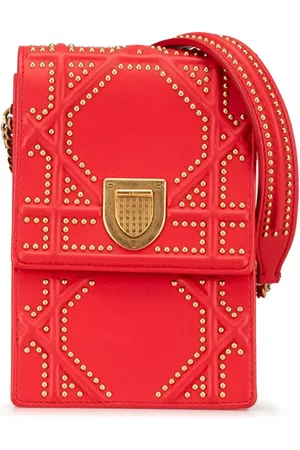 Dior Bolsa crossbody Vertical Diorama de piel de cordero con apliques 2018