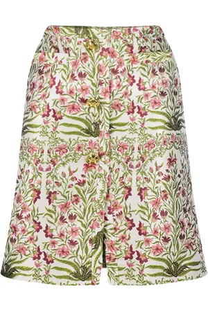 Giambattista Valli Falda corta con motivo floral en jacquard