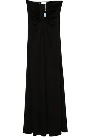CHRISTOPHER ESBER Vestido Helix acanalado con cristales