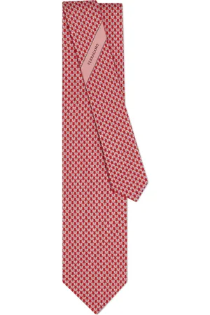 Salvatore Ferragamo Corbata con búhos estampados