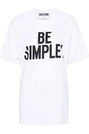 Moschino Playera con eslogan estampado