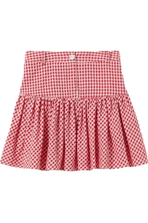 Claudie Pierlot Falda corta con motivo de cuadros gingham