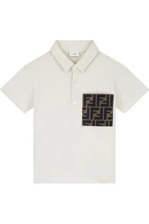 Fendi Playera tipo polo con motivo FF