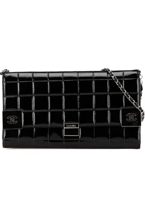 CHANEL Bolsa de hombro de mano CC Chocolate Bar con cadena 2000-2002