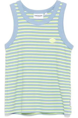 Chocoolate Camiseta con rayas estampadas