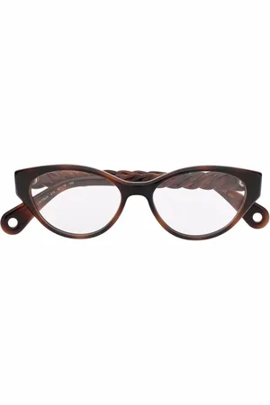 Lanvin Lentes con armazón cat eye estilo carey