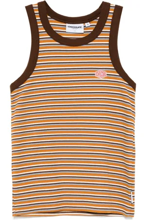 Chocoolate Camiseta con rayas estampadas