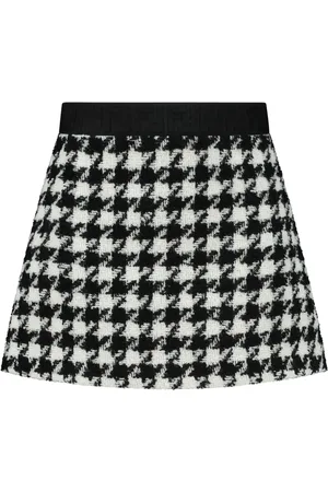 Fendi Falda acampanada con motivo pied de poule