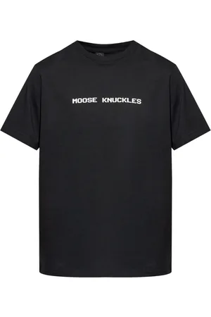 Moose Knuckles Playera con logo estampado