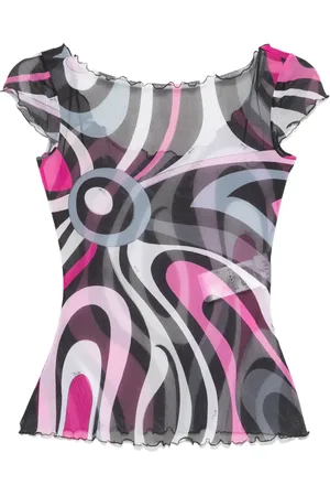 Puccini Playera con estampado gráfico