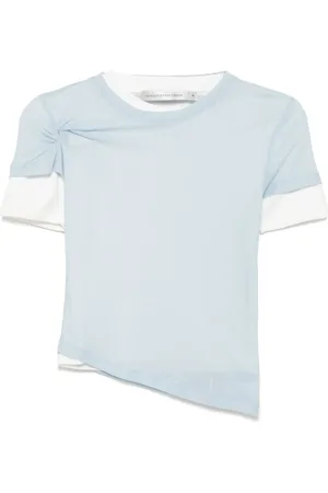 CHRISTOPHER ESBER Playera de canalé traslúcida