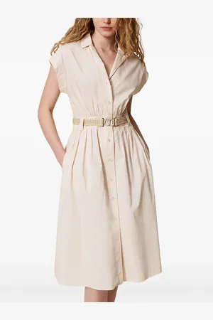 Twin-Set Vestido de mezclilla con botones