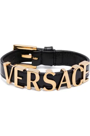 VERSACE Pulsera con placa del logo