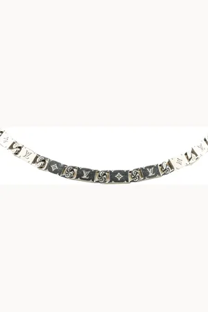 LOUIS VUITTON Collar de lazo en acero inoxidable con monograma 2023