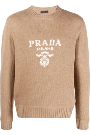 Prada Suéter con logo en intarsia