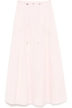 add Falda midi de algodón