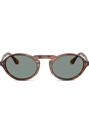 Giorgio Armani Lentes de sol con logo estampado