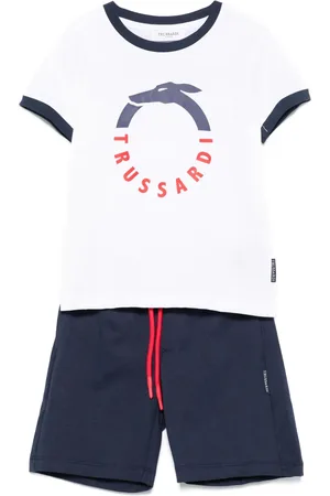 Trussardi Set de shorts con logo estampado