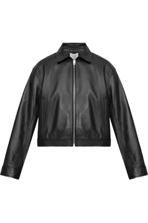 Maison Kitsuné Chamarra corta de piel