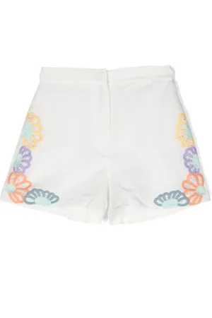 Stella McCartney Shorts con bordado floral