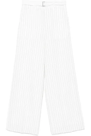 SACAI Pantalones palazzo con estampado de rayas diplomáticas