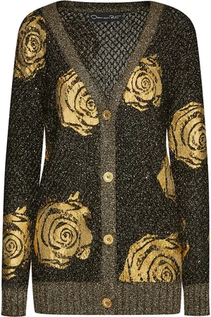 Oscar de la Renta Cárdigan Foil English Rose