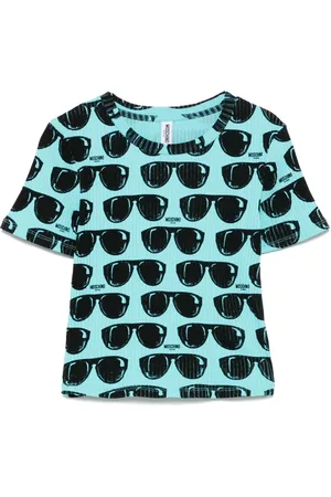 Moschino Playera con lentes de sol estampados
