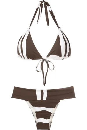 Brigitte Bikini con cuadros estampados