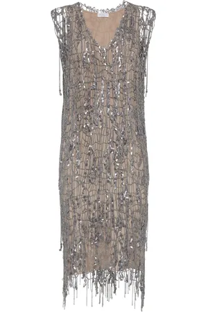 Brunello Cucinelli Vestido bordado