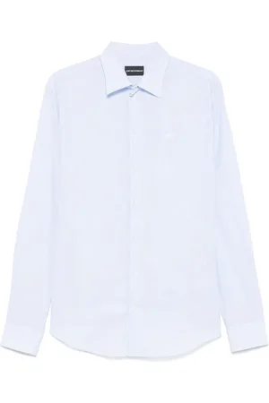 Emporio Armani Camisa con rayas estampadas