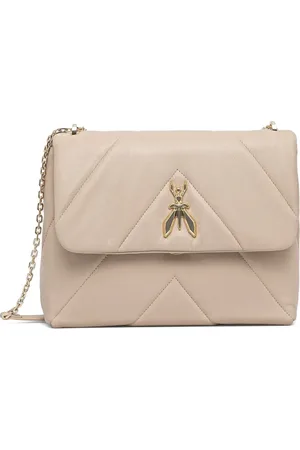 Patrizia Pepe Bolsa de hombro con placa del logo